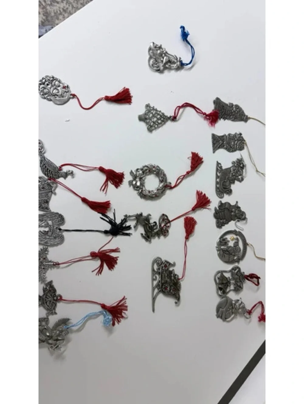 Avon Pewter Christmas Ornaments bundle 90's & 2000's  Vintage